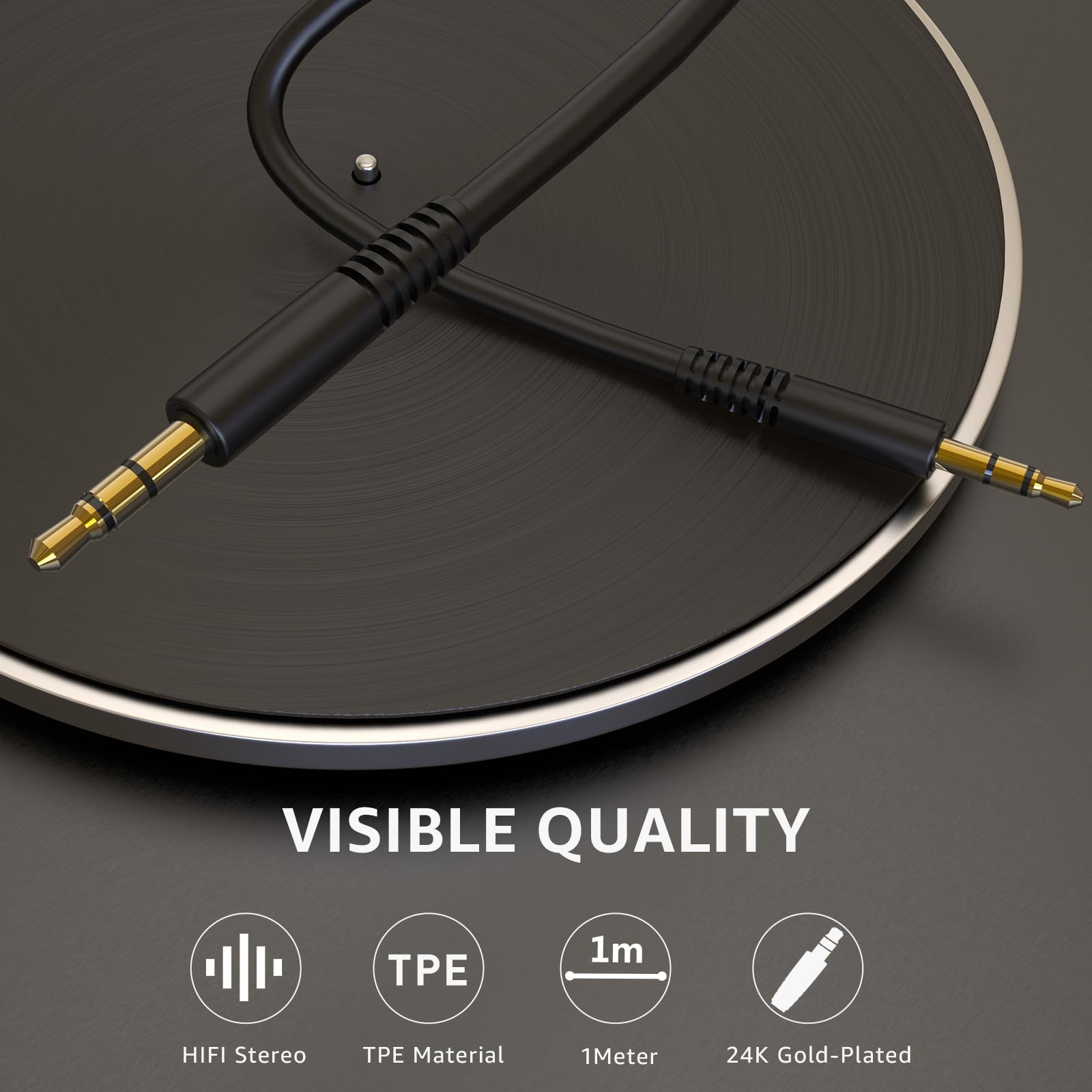 Amazon.com: TOZO 3.5mm Aux Cable, Audio Cable Cords, Aux to